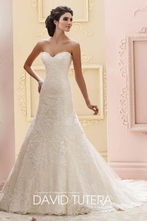 David Tutera Mon Cheri Wedding Dress style 215265. Available at To Have and To Hold Bridalwear Mirfield