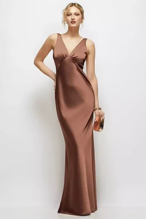 Dessy Bridesmaid Dress TH141 Front